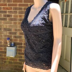 One west Floral Lace Sleeveless Blouse